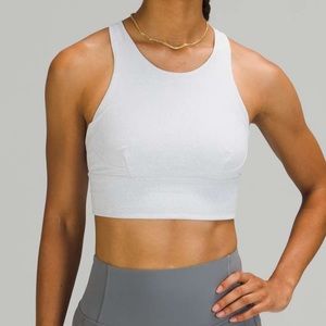 Lululemon Wunder Train Long-Line Bra in Crunch Starlight Alpine White